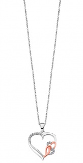 Lotus Silver Moments Halsschmuck Kette Mit Anhanger Herz Bicolor Lp1596 1 1 Uhrmachermeister Karl Utz