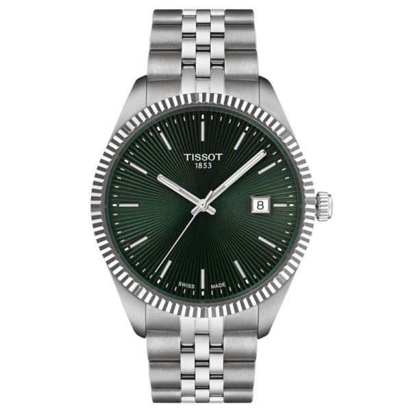Tissot Ballade Herrenuhr Quartz silberfarben grün 40 mm T156.410.11.091.00